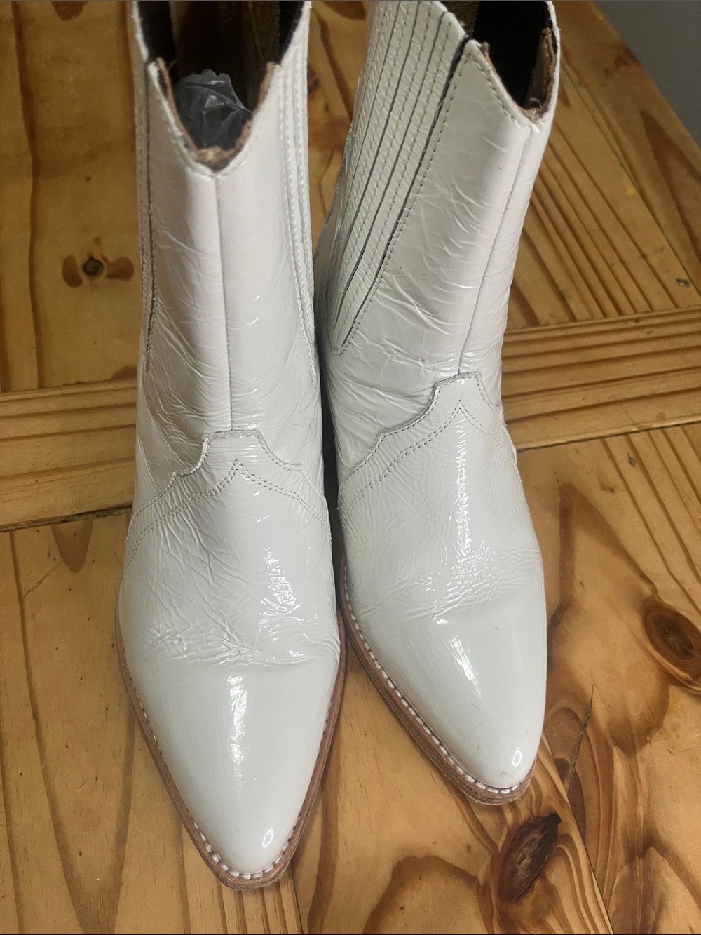 Free People Western Boot White - Picture 4 of 9